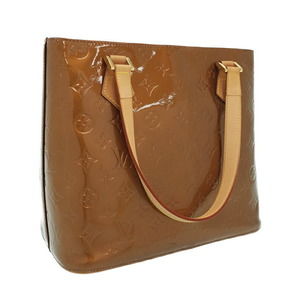Louis Vuitton Tote Houston Patent Tan Bag Monogram Vernis